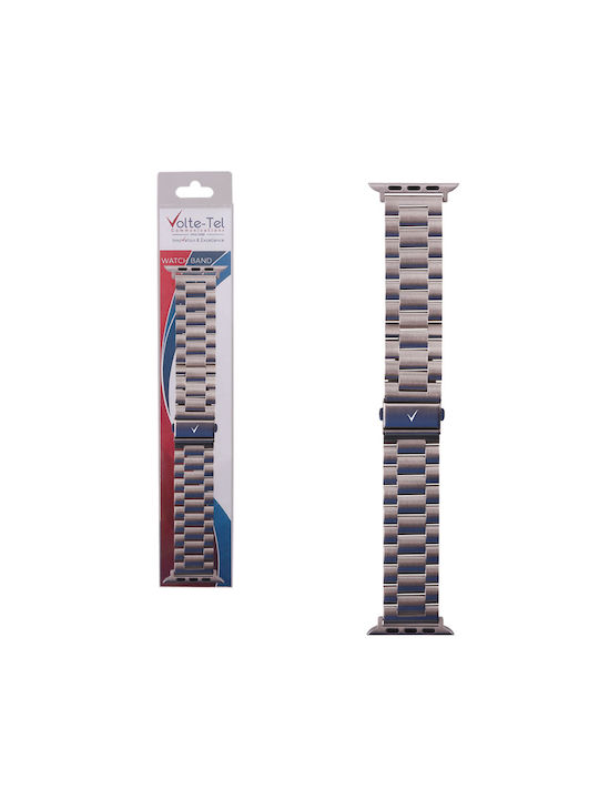 Volte-Tel Armband Rostfreier Stahl Gray (Apple Watch 38/40/41mm)