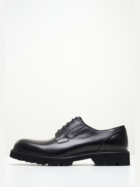 Boss Shoes Piele Pantofi casual pentru bărbați Negre