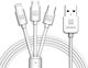 USB to Lightning / Type-C / micro USB 3m Cable (KSC-078)