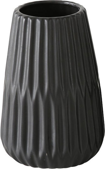 PanOikos Decorative Vase Black 8x17cm