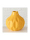 PanOikos Decorative Vase Yellow 11x11cm