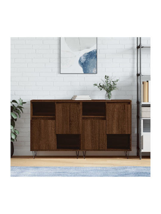 Sideboard Wooden Brown Oak 120x35x70cm