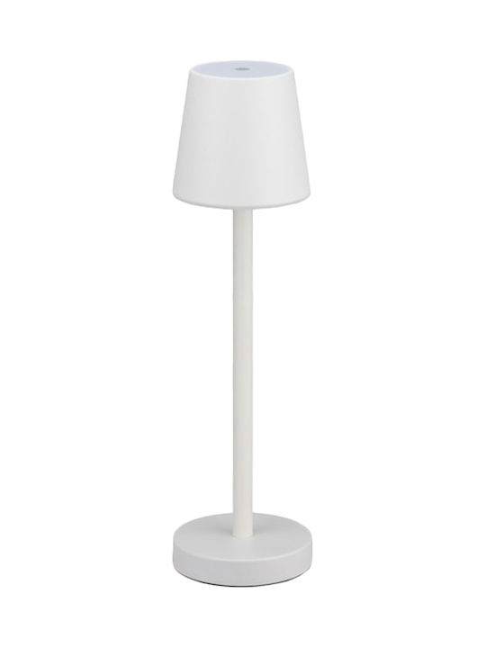 V-TAC Tischlampe LED mit Weiß Schirm und Basis