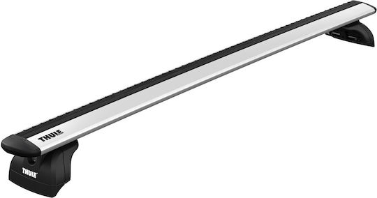 Thule Μπάρες Οροφής Αλουμινίου Evo Wing Bar 118εκ. (Σετ με πόδια) Ασημί