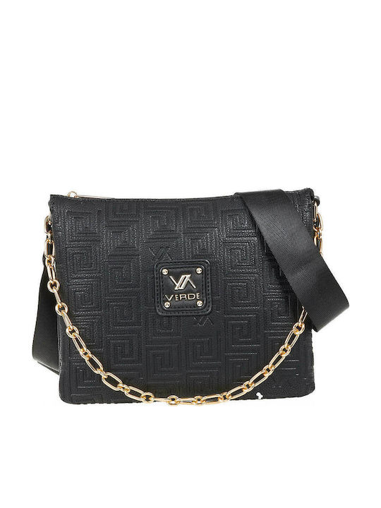 Verde Set Geantă de damă Crossbody Neagră