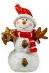 Christmas Plastic Figure SNowman 4.5x3cm.