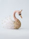 Eurolamp Weihnachtliche Stoff Figur Schwan Rosa Höhe 28cm