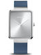 Bering Time Classic Men's Watch 33mm Battery with Blue Metal Bracelet