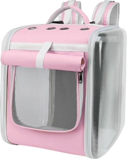 Denik Pets Rucksack für Hunde Transparent L40xB35xH30cm.
