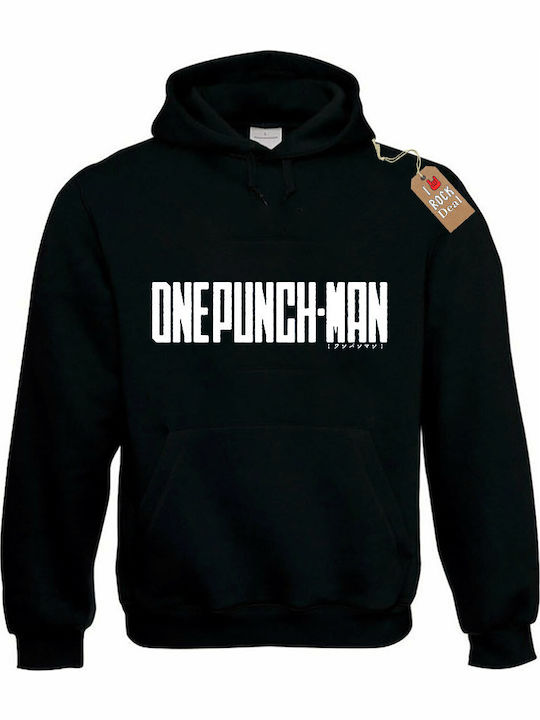 Rock Deal One Punch Man Φούτερ με Κουκούλα Μαύρο