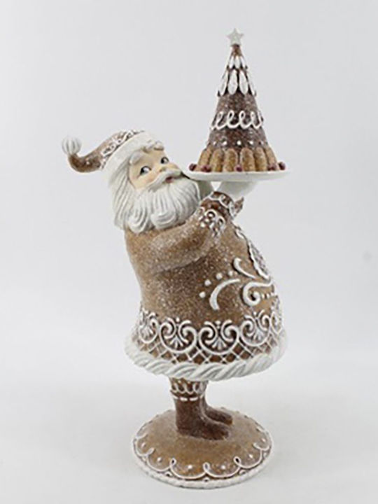 Santa Claus Brown 42x22x17cm Gingerbread