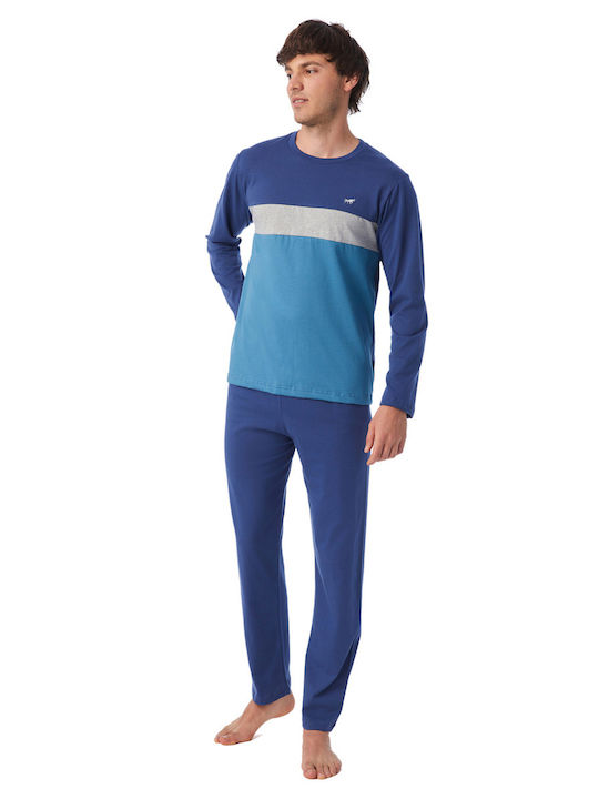 Minerva Men's Winter Cotton Pajamas Set