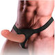 Intense Gurtzeug mit Dildo 16cm in Hautfarbe