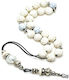Roloi Komboloi Worry Beads with 10 Beads White 29cm