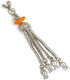 Roloi Komboloi Worry Beads with Tassel Silver 7cm