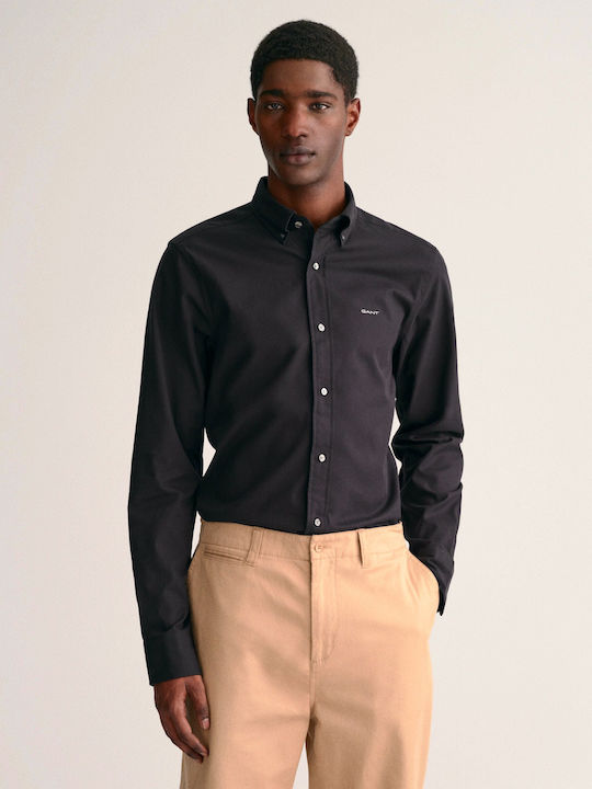Long Sleeve Shirt Narrow Fit Black