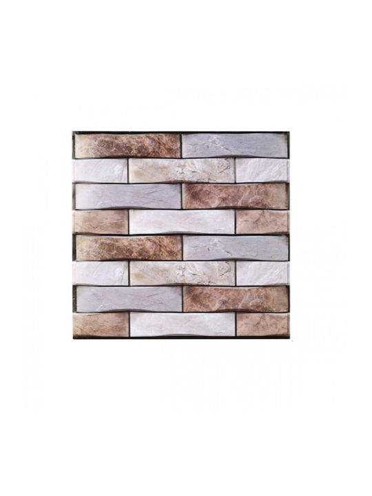 Panouri Decorative 3D Autoadezive Multicolore 30x30cm 12 Bucăți