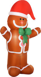 HomCom Figurina de Crăciun Iluminată din Plastic Candy HomCom Figurina de Crăciun Iluminată din Plastic Candy