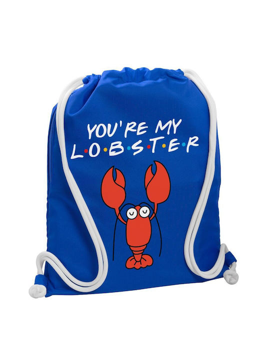 Koupakoupa Friends You're My Lobster Τσάντα Πλάτης Γυμναστηρίου Μπλε