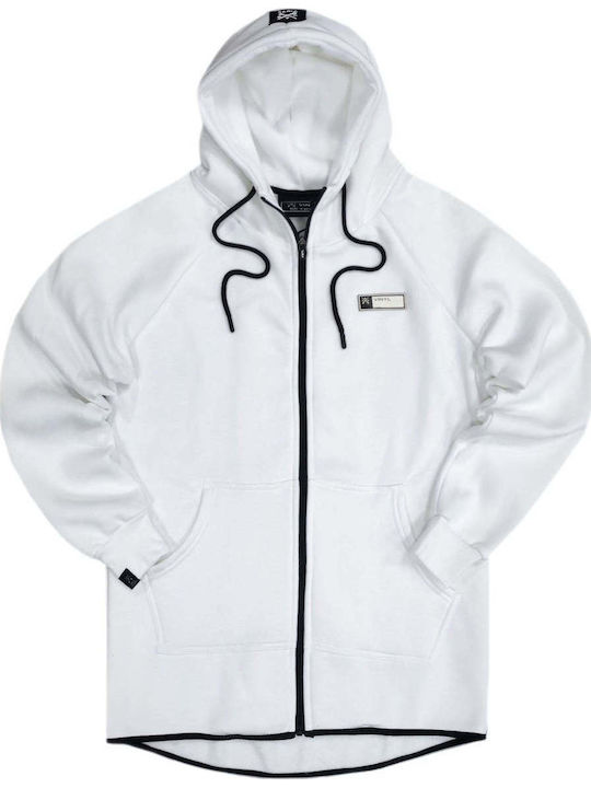 White Hooded Cardigan
