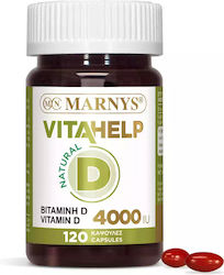 Marnys Vitamina D pentru Întărirea Sistemului Imunitar 4000iu 120 softgels