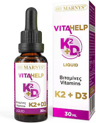 Marnys Vitamin D3 & K2 for Immune System Boost 30ml