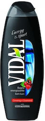 Vidal Energy & Sport Bubble Bath Gel Relaxing 500ml Vidal Energy & Sport Bubble Bath Gel Relaxing 500ml