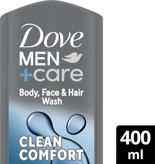 Dove Men +care Αφρόλουτρο σε Gel για Άνδρες με Γλυκερίνη Ενυδατικό 400ml