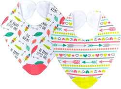 Mother Baby Bandana 100% Baumwolle mit Bügelverschluss und Schlaufe 2Stück