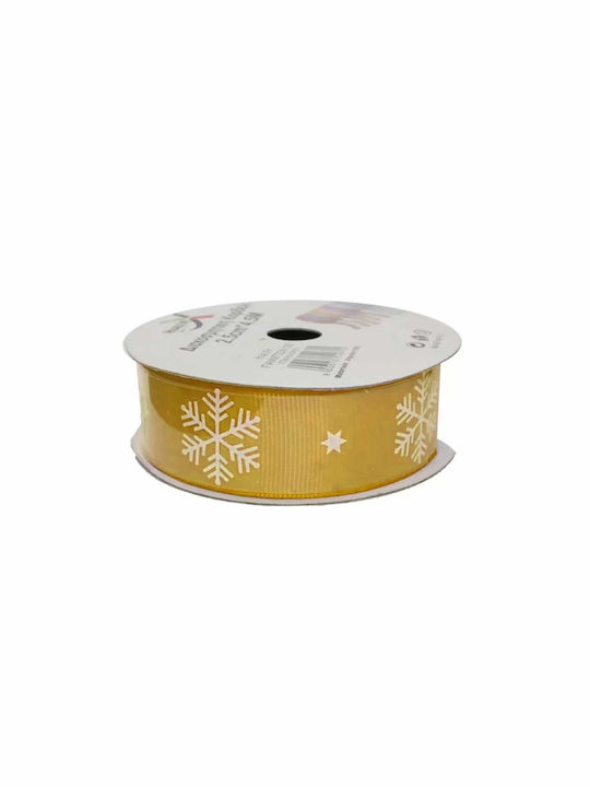 Chengxin Christmas Ribbon Gold 270x2.5cm 1pc