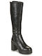 Damenstiefel mit hohem Absatz Schwarz