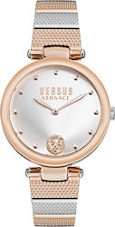 Versus by Versace Watch with Metal Bracelet Pink Gold