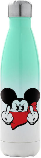 Koupakoupa Mickey Fuck Off Recyclable Bottle Thermos Stainless Steel BPA Free 500ml Green