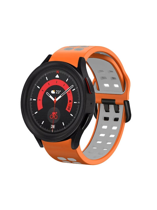 Armband Silikon Orange (Galaxy Watch4/5/6/7/FE/4 Classic/6 Classic/5 Pro)