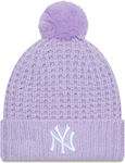 New Era York Yankees Knitted Beanie Cap Purple