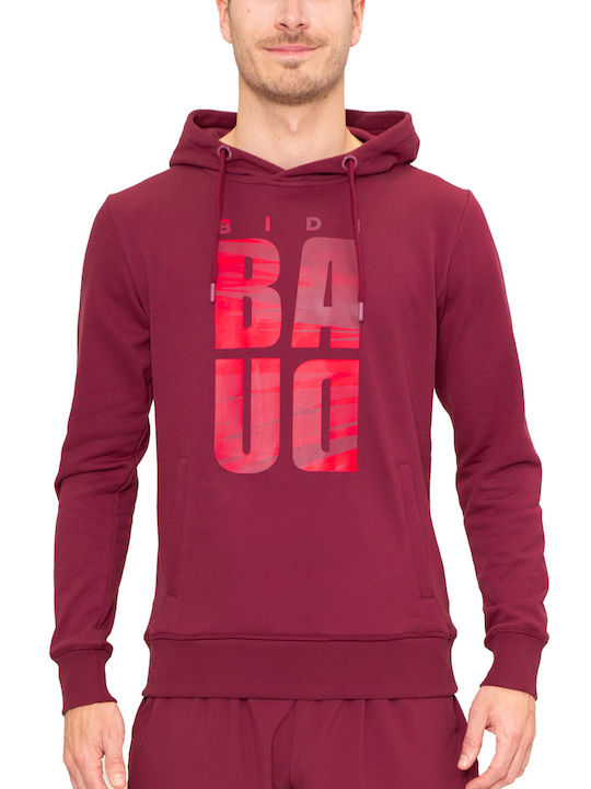 Sweatshirt with Hood Burgundy