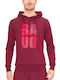 Sweatshirt with Hood Burgundy