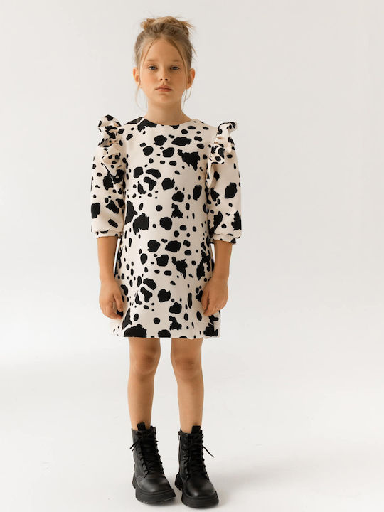 Children's Dress Long Sleeve Animal Print Animal Print