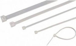 Spap Plastic Cable Ties 200mm x 4.8mm in White Colour 100pcs 4100219 Spap Plastic Cable Ties 200mm x 4.8mm in White Colour 100pcs 4100219