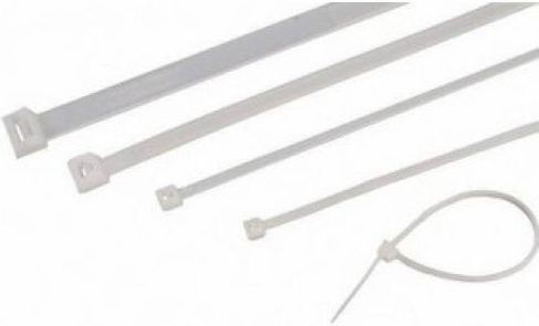 Spap Δεματικά Καλωδίων Πλαστικά 160mmx2.5mm σε Λευκό χρώμα (100τμχ) (4100212)