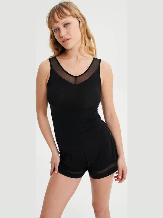 Vamp Women's Sleeveless T-Shirt Black