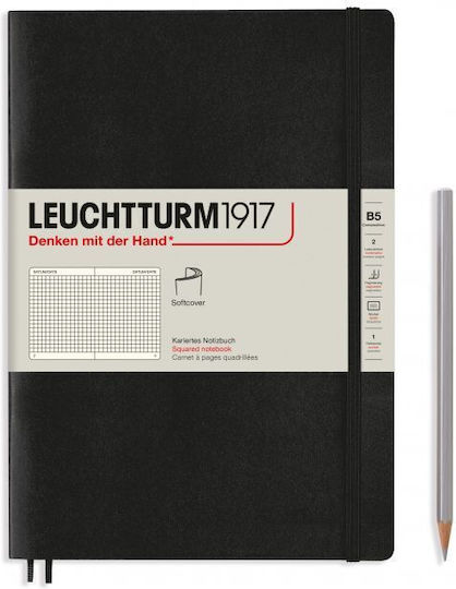 Leuchtturm1917 Notebook B5 Square Black