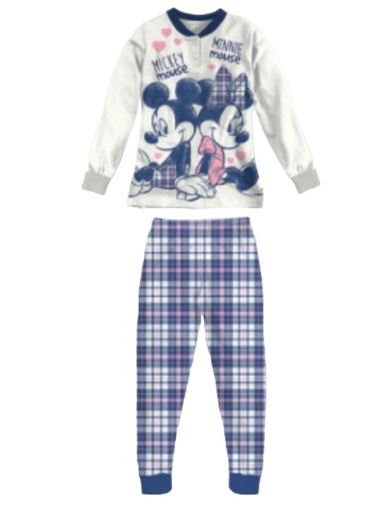 Sabor Παιδική Πιτζάμα Χειμωνιάτικη Μπλε Mickey