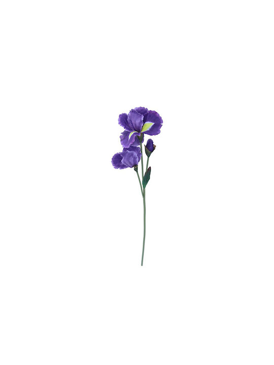 Floare artificială de iris, mov, 78cm