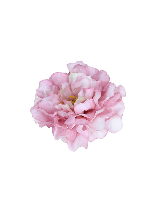 Artificial rose head, light pink, 11cm