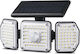 Maclean Energy Waterproof Solar LED Floodlight 4W Natural White 4000K with Motion Sensor IP65