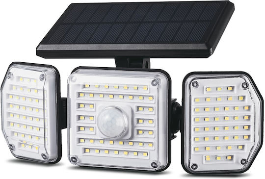 Maclean Energy Waterproof Solar LED Floodlight 4W Natural White 4000K with Motion Sensor IP65