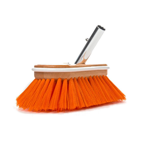 Deckmate Bootswaschbürste mit mittelharten Borsten und Länge 24cm. Orange Farbe