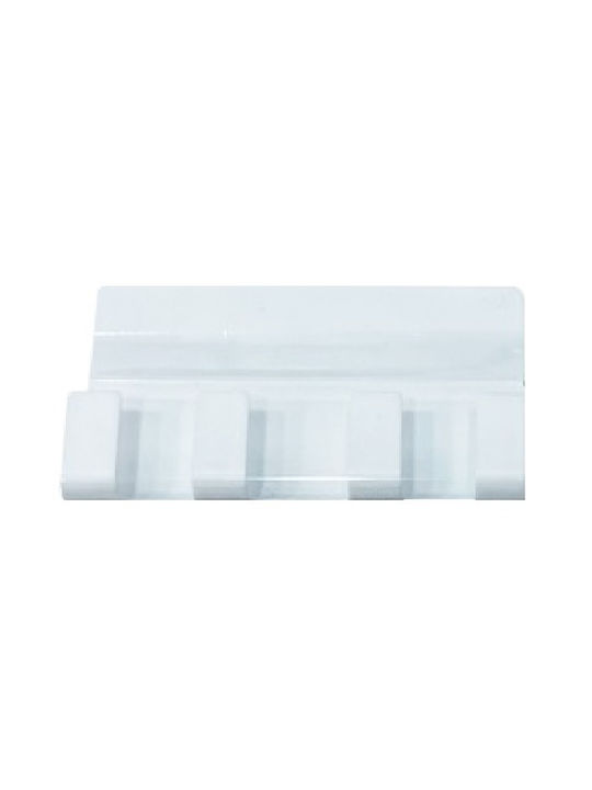 TnS Plastic Wall Hanger 4 Hooks White Y-803
