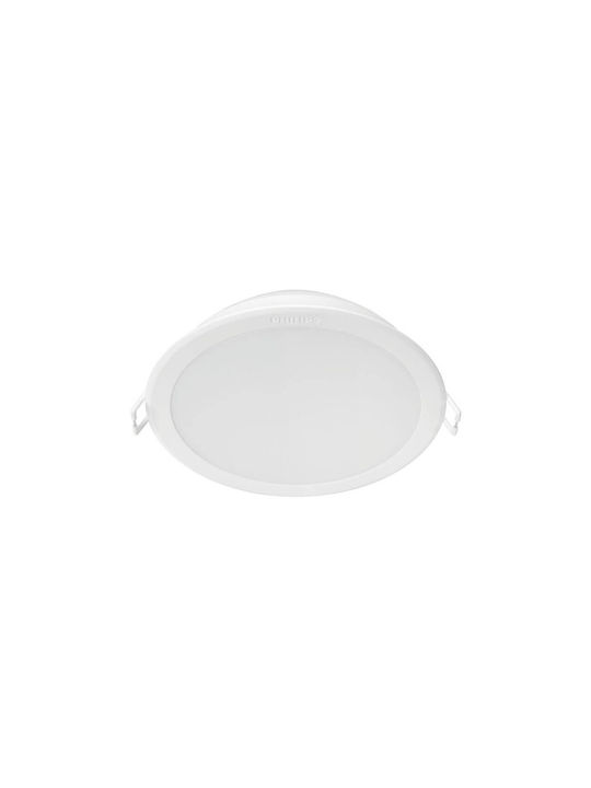 Philips Meson Rund Metallisch Einbau Spot mit integriertem LED und Warmweißes Licht Weiß 1Stück